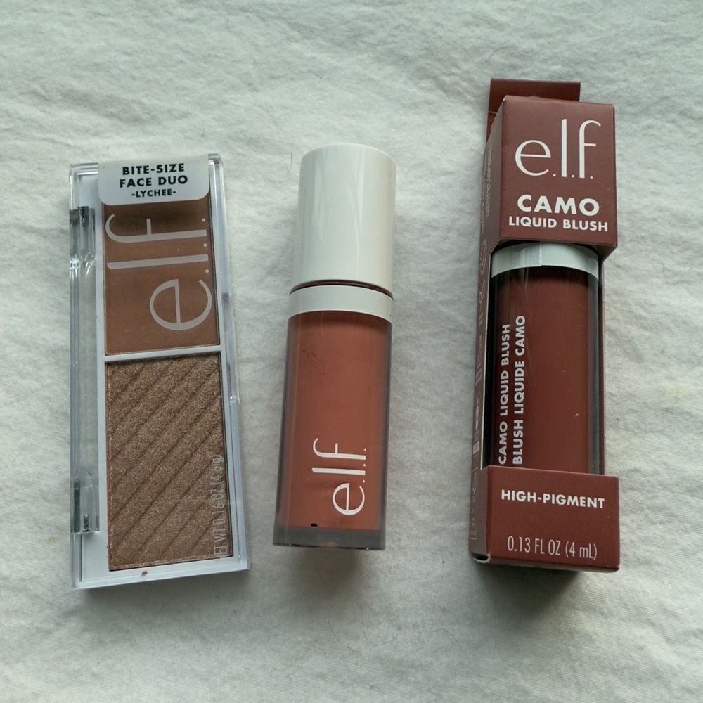 e.l.f. Bite-Size Face Duo Blush and Camo Liquid Blushes Set‎